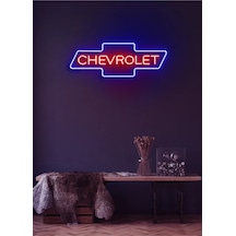 Rent A Carlara Özel Chevrolet Yazılı Neon Tabela Çok Renkli
