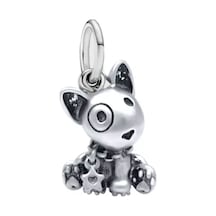 Yavru Köpek Sallantılı Charm Gümüş
