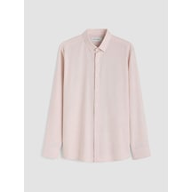 Lcw Vision Pembe Regular Fit Keten Karışımlı Erkek Gömlek