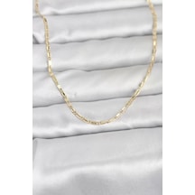 Cm 14k Gold Renk Lazerli Zincir Model 60 Cm Kadın Kolye - Tj-bko10957 Çok renkli 58236488