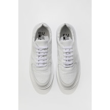 01MU10405 Bueno Shoes Beyaz Flotter Deri Erkek Spor Ayakkabı