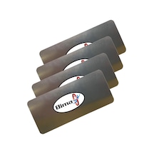 Rötuş Rütüş Rutuş Çeliği 4cmx9cm 4 Adet  Ekstra Çapağı Alınmıştır
