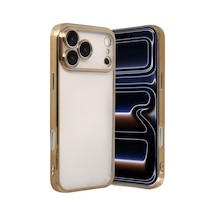 Apple iPhone  Uyumlu,  17 Pro Max Razer Lensli Silikon - Gold