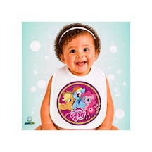 Pony Keten Bebek Mama Önlüğü Yumuşak - Emici - Yıkanabilir - Özel Tasarım P160 Çok Renkli