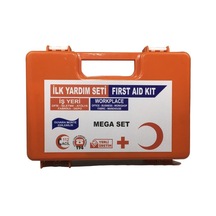 Ilk Yardım Seti Çantası Ecza Dolabı Yönetmeliğe Uygun Mega Set N11.74