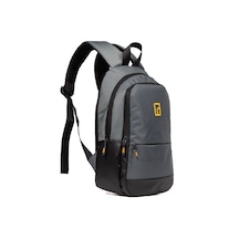 Esvelans Unisex Mini Sırt Çantası, Çok Gözlü Günlük Sırt Çantası Gri