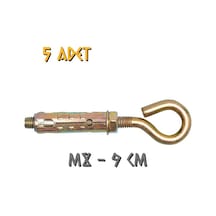 Made Kapalı Kancalı Çelik Dübel M8 - 5 Adet