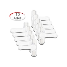 10 Adet Metal Beyaz Pencere Emniyet Kilidi Çocuk Hırssız Kilidi