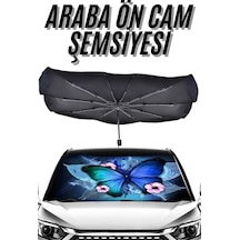 Güneş Önleyici Katlanabilir Oto Araba Güneşlik Şemsiye Tip Ön Cam 1 Adet