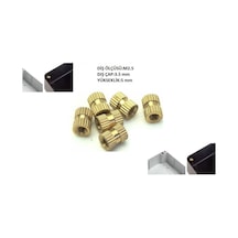 M2.5 Insert Somun - Iç Somun - Pirinç Somun 100 Adet