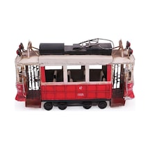 Dekoratif Metal Taksim Tramvay Vintage Biblo Hediyelik