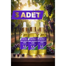 Üzüm Çekirdeği Yağı 3x20 Ml Saf Soğuk Sıkım Cilt & Saç Bakımı 60 ML