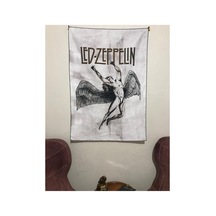 Metallica Led Zeppelin Desennli Tasarım Duvar Halısı