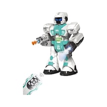 Uzaktan Kumandalı Robot Oyuncak, Işıklı Sesli, Duman Ve Su Balonu Atan, 27.4 Cm