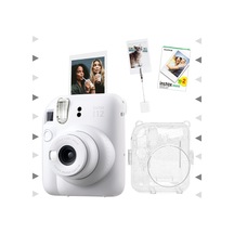 Fujifilm Instax Mini 12 Fotoğraf Makinesi + 20'Li Film + Kıskaçlı Resim Standı + Simli Pleksi Kılıf Seti