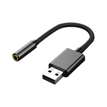 Usb - 3,5 Mm Ses Jakı Adaptörü Usb - Aux Ses Jakı Harici Stereo Ses Kartı Kulaklıklar, Hoparlörler, Ps4, Ps5, Pc, Dizüstü Bilgisayarlar, Masaüstü Bilgisayarlar İçin