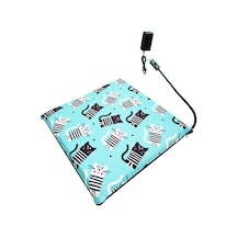 Kedi Minderi Isıtmalı Model 45x45cm 12v Adaptörlü Su Geçirmez Kdtes34