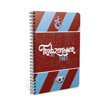 Gıpta Bloknot Taraftar Trabzonspor Spiralli Karton Kapak Çizgili 80 Yp A6 8629