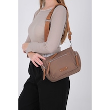 Silver Polo Sp1229 Kadın Çapraz Çanta Saten Kahve-taba