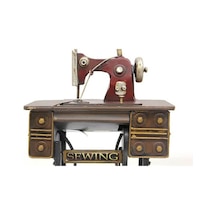 Dekoratif Metal Dikiş Makinesi Biblo Masaüstü Hediyelik