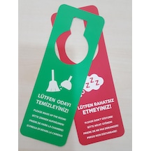 50 Adet Pvc Plastik Kapı Kolu Talimatı Dnd Kart 25 CM