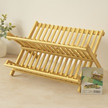 Bambu Tezgah Üstü Bulaşıklık Ve Tabaklık 46x33 Cm .
