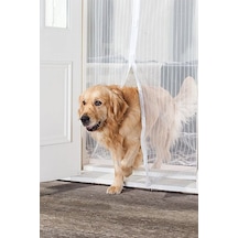 Safestore Pratik Manyetik Mıknatıslı Beyaz Kapı Pencere Sinekliği Tülü 105 X 210 Cm