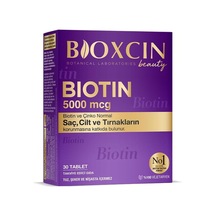 Biotin 5000 Mcg Saç Ve Tırnak Sağlığı İçin Biotin Yorgunluk Ve Enerji Metabolizması Desteği 30 Tablet Şeker Ve Gluten İçermez