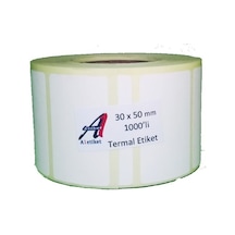 A1 Etiket 30 X 50 Mm Barkod Etiketi Termal Barkod Etiketi 1000 S