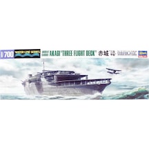 Hasegawa 220 49220 1/700 Ölçek, Akagi, 3 Uçuş Güverteli Uçak Gemisi Waterline Serisi , Plastik Model Kiti