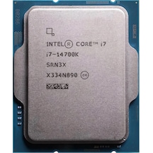 Intel Core İ7 14700k 61mb 20çekirdekli O/b Uhd 770 1700p 125w Kutusuz+fansız