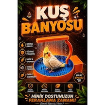 Otomatik Kuş Banyosu Ve Duşu Usb Güçlü, Açma Kapama Butonlu, Devridaimli Su Akışlı Muhabbet Kuşu & Sultan Papağanı Halka Oyuncak Hediyeli