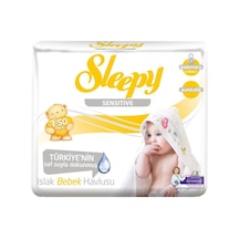 5 Adet Sleepy Sensitive Islak Havlu 3 X 50'li 5'li Set
