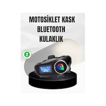Muratech Su Geçirmez Bluetooth 5.3 Kask Kulaklığı 1000mah Bataryalı
