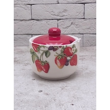 Rosenberg Kapaklı Ve Kaşıklı Şekerlik, 500 Ml 374239855 Kırmızı