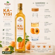Doğal Kayısı Sirkesi 500 Ml Katkısız Kayısı Sirkesi