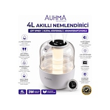 Auhma Aph-08 4l Akıllı Nemlendirici Çift Sprey Dijital Göstergeli Aromaterapi Uyumlu Sessiz Buhar Makinesi