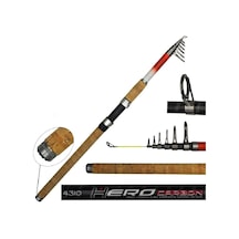 Teleskopik Olta Kamışı Portfish Hero Carbon 390cm 40-80gr 1