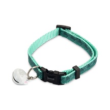 Hnrlıshp Beeztees Kedi Boyun Tasması, Zilli, Yeşil, 20-30cm