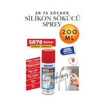 Silikon Sökücü Sprey 200 Ml - Derz, Etiket, Yapışkan, Conta Leke Ve Kalıntı Temizleyici Sprey - Mutfak Banyo Cam Metal Yüzeyler İçin Hızlı Etkili Temizlik Solüsyonu Fayans Banyo Derz Temizleme Sprey