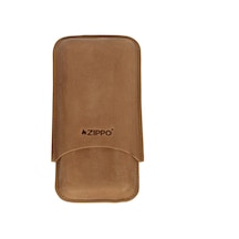 Zippo Vintage Deri Puro Kılıfı Seyahat Humidoru - Kahverengi