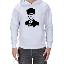 Atatürk Erkek Kapşonlu Sweatshirt (541674758)