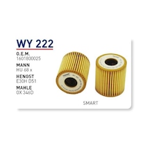 WUNDER WY222 YAĞ FİLTRESİ - SMART