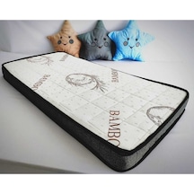 Kapitoneli 70x110x10 Soft Bamboo Bebek Yatağı Bmb-007