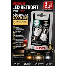 P21w 4000k Warm White Led Retrofit Ba15s 12v Doğal Beyaz Işık Led Ampul 2'li Paket