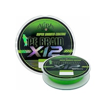 Albastar Carrier 12x Pe İp Misina Fluo Green 0.14mm - 150m - 10.5
