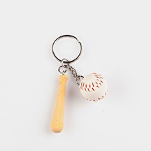 Beyzbol Topu Ve Sopası Anahtarlık