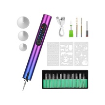 Elektrikli Gravür Kalem Seti, 36 Uçlu, Cam Oymacılığı İçin Kendin Yap Kalem