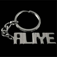 Aliye - 478 - İsimli Anahtarlık - Edntrend - Gümüş Rengi