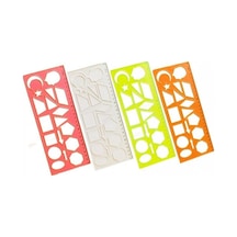 Şablon Geometrik Şekiller 25 Cm 02285 Turuncu